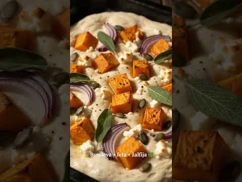 Video recept: Fokača sa pečenom bundevom, fetom i žalfijom 🎃🌿