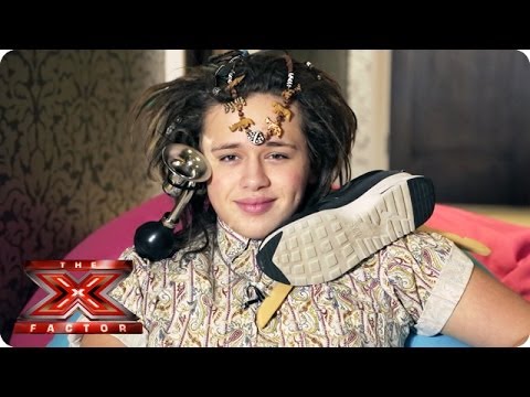 Luke Friend can fit a LOT of stuff in his hair - Samsung Video Diaries - The X Factor UK 2013