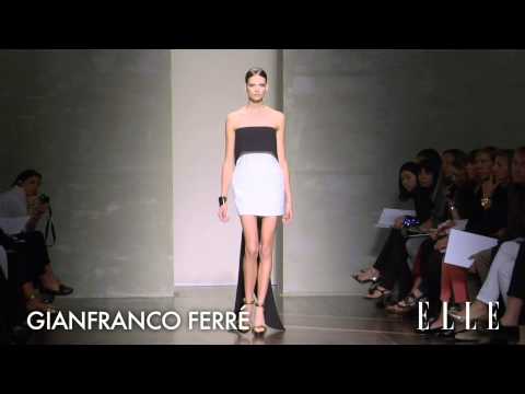 Gianfranco Ferre 2013 SS Runway Show Milan Fashion Week ELLE TV