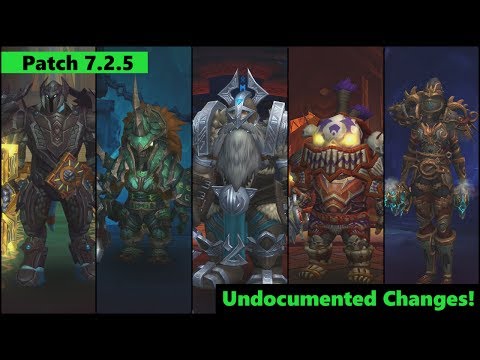 Patch 7.2.5 | Undocumented Changes | World of Warcraft Legion