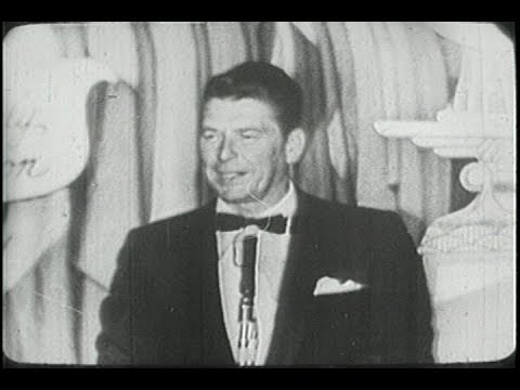 Ronald Reagan Announcing Foreign Press Association Awards on March 16, 1961