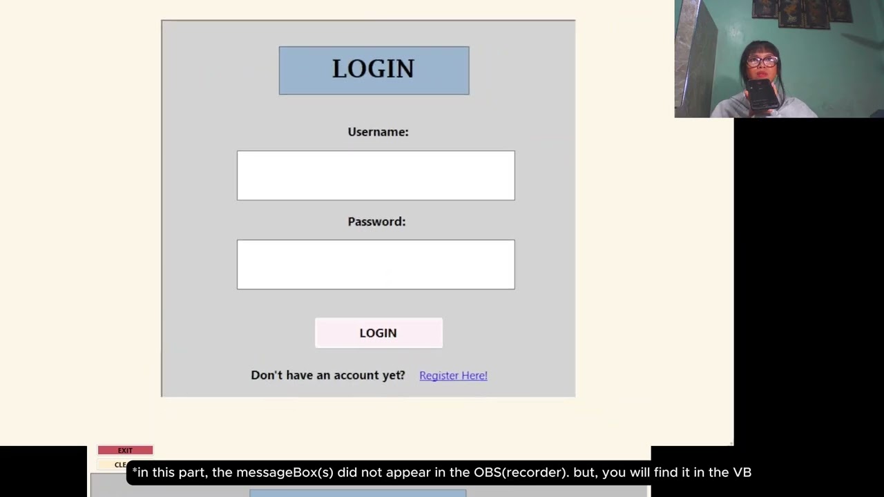 REGISTRATION & LOGIN FORM USING VISUAL BASIC (No Database)