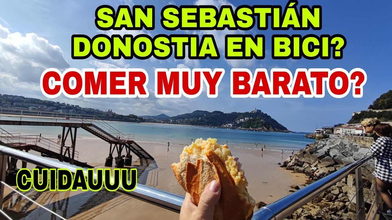 NO vengas a San Sebastián Donostia sin ver este Vídeo😬Bici, Comer Barato y aparcar gratis💲TOUR x SS