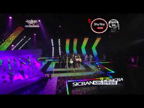 110211 Secret - Shy Boy Win @ MuBank