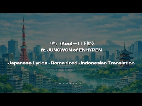 声 (Koe / Voice) - Yamashita Tomohisa ft. JUNGWON ENHYPEN (Lyrics + Romanization + Indonesia)