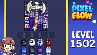 Pixel Flow Level 1502 Solution Walkthrough
