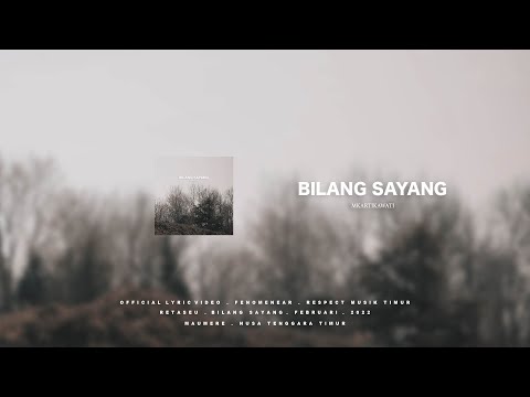 Bilang Sayang - Mkartikawati (Official lyric Video)