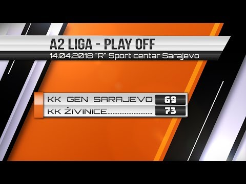 KK "Gen" Sarajevo KK "Živinice" Živinice- A2 Liga Jug KSBIH Play OFF II Utakmica