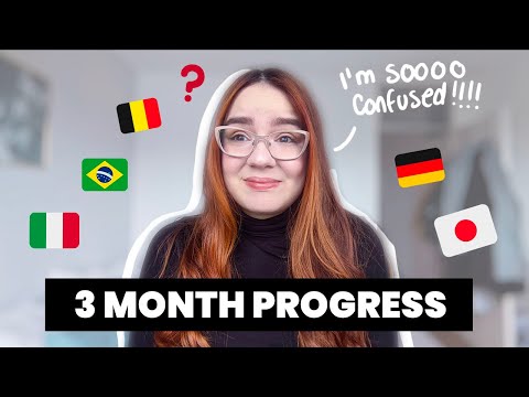 MY LANGUAGE STUDY PLAN RESULTS | learning languages in 3 months: Progress update & new language.