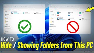 Delete & Remove Folders from This PC Windows 11 | How To Recover & Get Back File Explorer folders 📁