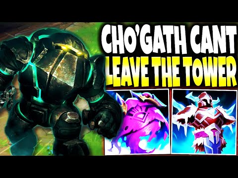 Cho'Gath couldn't leave his tower vs my Nautilus Top Lane!!