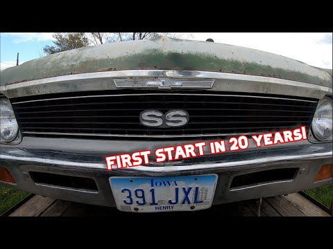 FORGOTTEN 72 SS Nova FIRST START in 20 years!!! 4 speed and 8 track!!