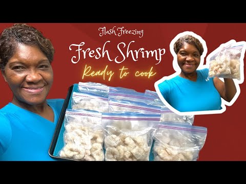 How To Preserve Fresh Shrimp | Peel & Devein | Flash Freezing