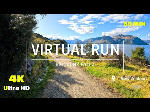 Virtual Run 4K - Best of New Zealand Part 2 - Virtual Running Video for Treadmill - Scenery Hike