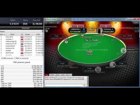 "vesaaaa_1" final table PokerStars Bounty Builder Series 173 $530 NLHE 8-Max Main Event $2M Oct 2019