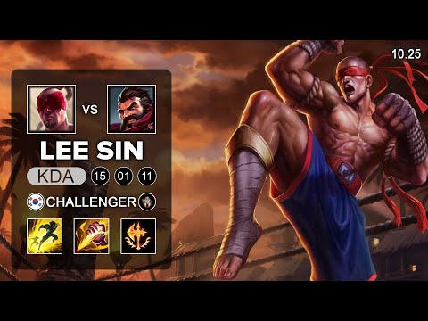 Lee Sin Jungle vs Graves - KR Challenger Patch 10.25