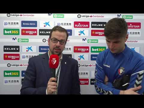 Declaraciones de jugadores de Osasuna en la zona mixta del RCDE Stadium