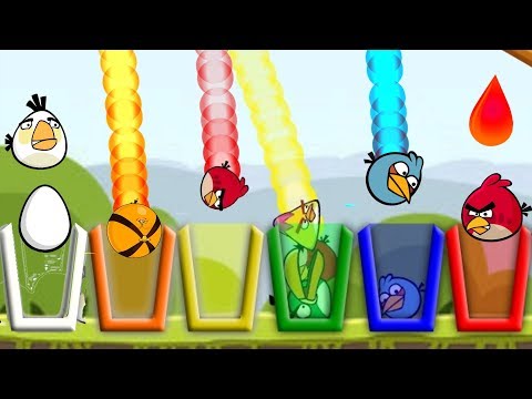 Angry Birds Drink Water 2 - SHOOTING GAME PROVIDE ALL BIRDS COLOR WATER!