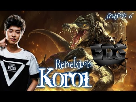EDG Koro1 RENEKTON Top vs Ekko - Patch 6.7 KR | League of Legends