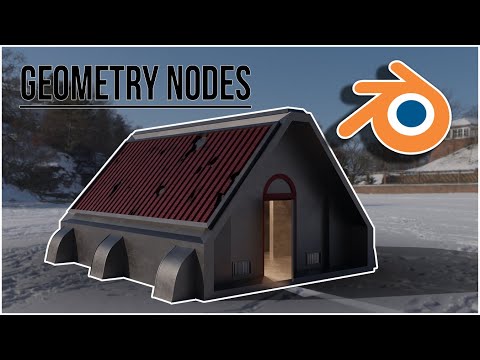 Snow Bungalow Geometry nodes Blender 3.2