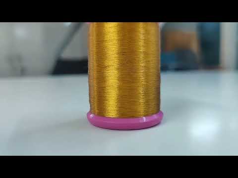 Hf Zari Thread Gold Color 30 Denier Poly And Silk