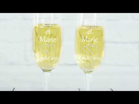 Coupes de champagne pour couples