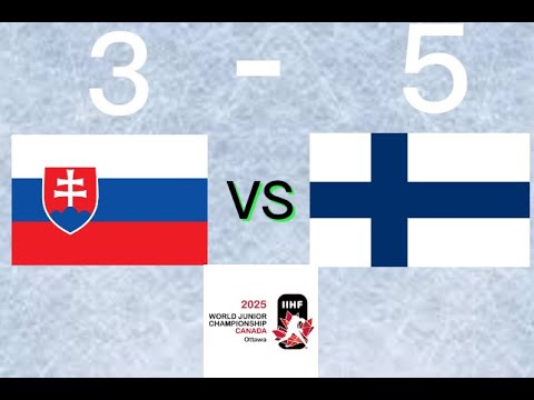 FINLAND VS SLOVAKIA WORLD JUNIOR CHAMPIONCHIP 2025 HIGHLIGHTS
