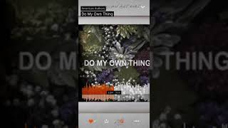 American authors Do My Own Thing