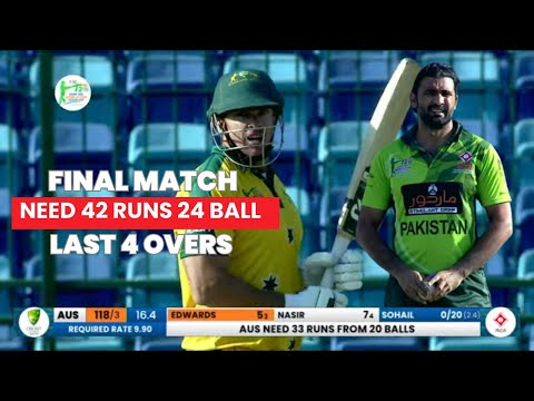 Last 4 Overs Thriller! Pakistan vs Australia | Grand Final IMC Over-40s T20 World Cup 2025