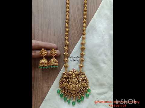 #antique Beads Lakshmi Haram #@Ravikumar imitation jewellery