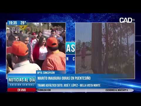 Marito inaugura obras en Puentesiño