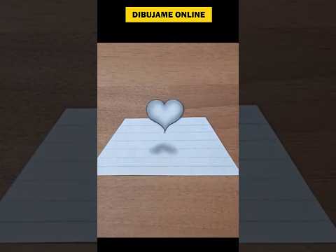 ❤️ HOW TO DRAW A FLOATING HEART 3D #shortsvideo #art #shortvideo #drawing #reels #shorts #howto