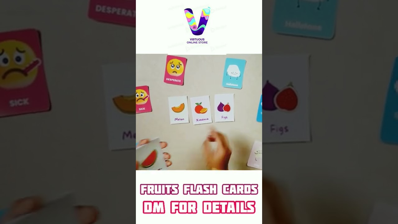 Fruits Learning Flash cards | Parenting | Virtuous Online Store | Online Kids Store