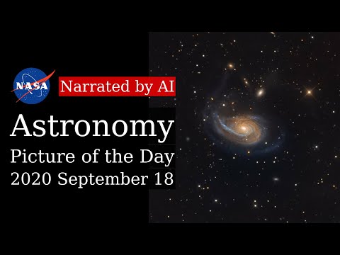 APOD: 2020-09-18 - Arp 78: Peculiar Galaxy in Aries (Narrated by Brian)