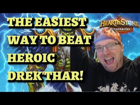 The EASIEST Way to Beat HEROIC DREK'THAR After Varden Nerf (Hearthstone Mercenaries)