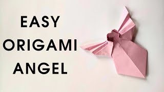 EASY ORIGAMI ANGEL | How to make a paper angel tutorial