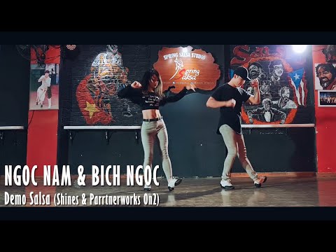 NGOC NAM & BICH NGOC - Demo Salsa: Shines & Partnerworks (On2) @ Salsa Advanced Class, SPRING SALSA
