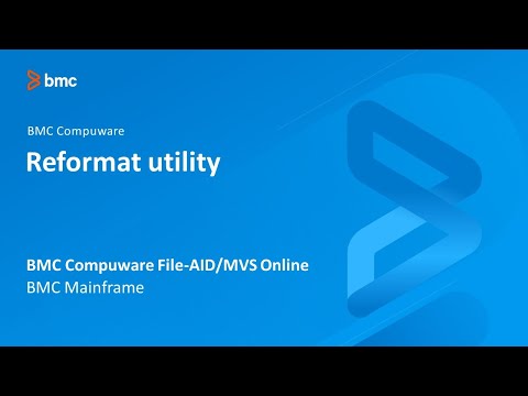 BMC Compuware File-AID/MVS Online - Reformat utility