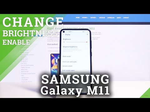 How to Activate Auto Brightness in SAMSUNG Galaxy M11 – Adjust Brightness Settings
