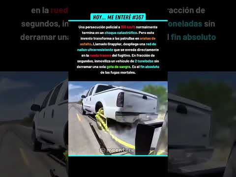 ¡Frenan Bestias De Acero Usando Una Simple Correa! 🤯 367% #policia #tecnologia #persecucion
