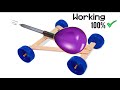 Working 100 Balloon Powered Car Science Project Car Air Balloon Car