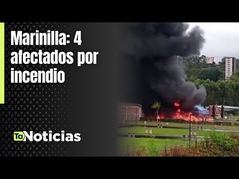 Marinilla: 4 afectadosmpor incendio - Teleantioquia Noticias