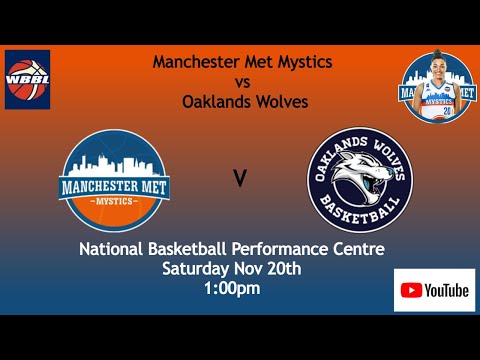 Manchester Met Mystics v Oaklands Wolves 20.11.21