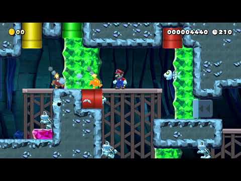 skeleton cave by Atraxion - Super Mario Maker 2 - No Commentary 1cb 022020