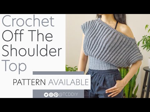 , title : 'How To Crochet An Off the Shoulder Top | Pattern & Tutorial DIY'