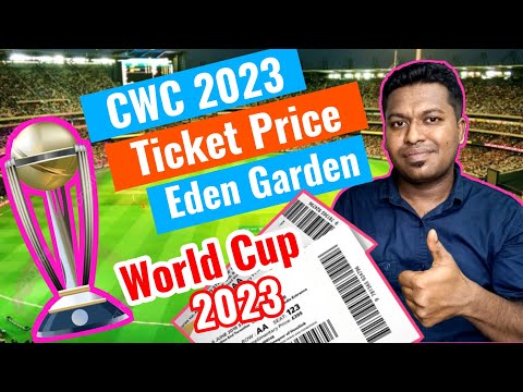 World Cup tickets Price kitna hai | Eden Garden IND vs SA Match Tickets Price for CWC 2023