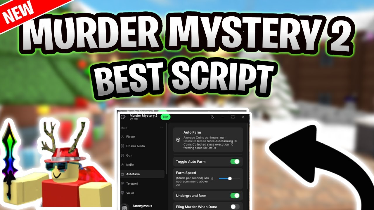 Murder Mystery 2 Script Pastebin 2026 | AUTO FARM SPEED, INFINITE TOKENS, KILL ALL