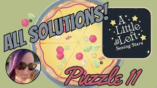 Seeing Stars DLC - Puzzle 11 - Pizza - All Solutions!  | A Little to the Left