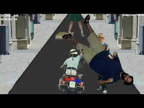 Police Bike (Flash Game) Gameplay