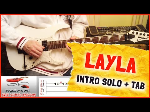LAYLA 🎸 ERIC CLAPTON (INTRO SOLO) + TAB